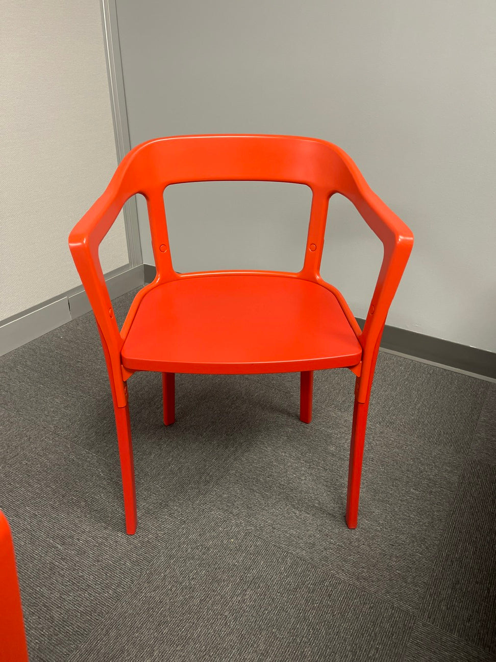 Side Chair - Steelwood - metal - red
