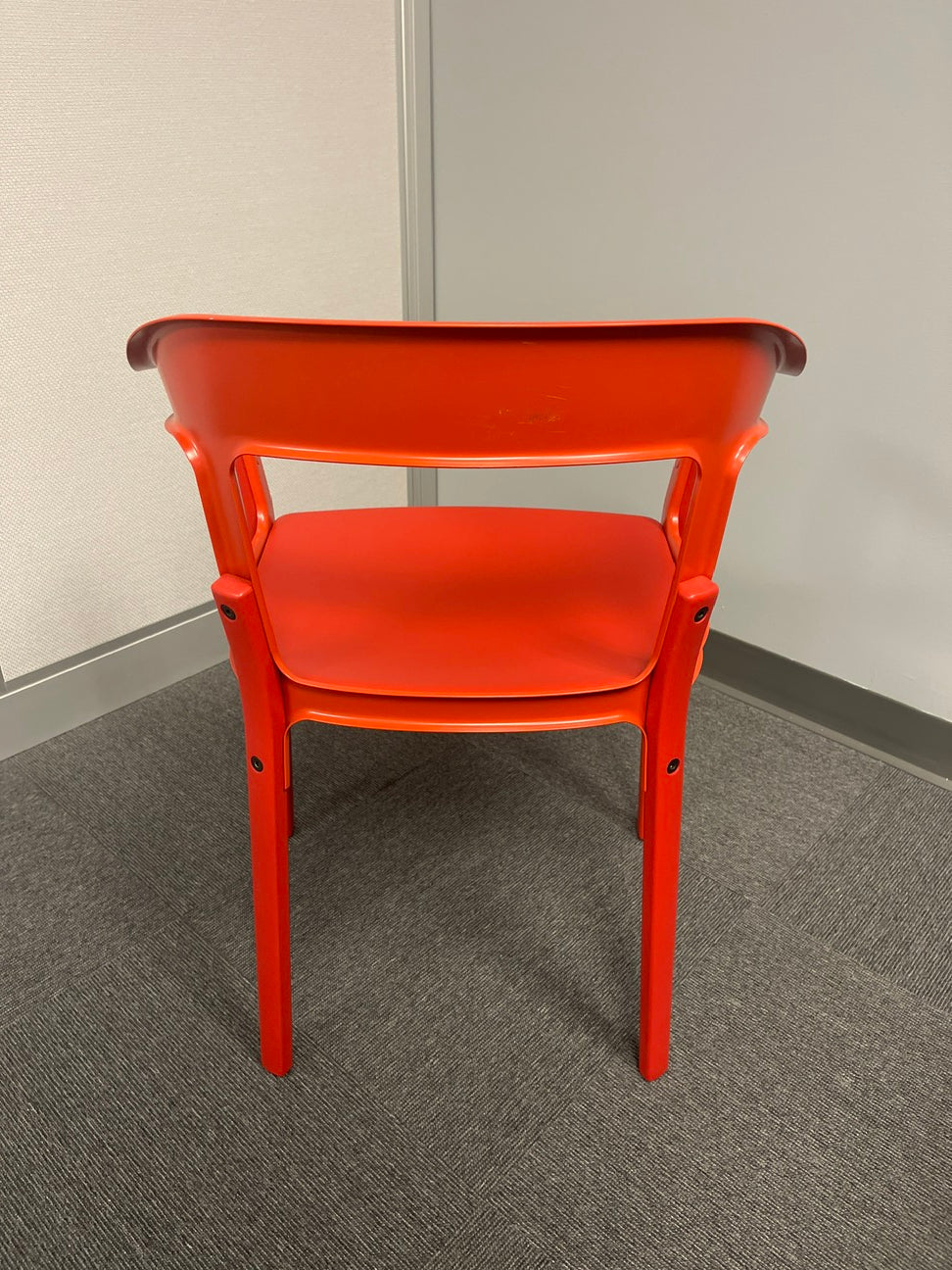 Side Chair - Steelwood - metal - red