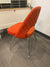 Side Chair - Urethane Foam - Knoll - Red w/ circles