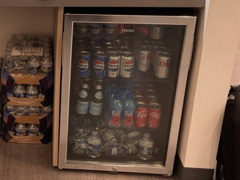 Mini Fridge w/ glass front