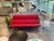 Couch - Red 6ft L x 29 in W x 35 in H