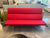 Couch - Red 6ft L x 29 in W x 35 in H
