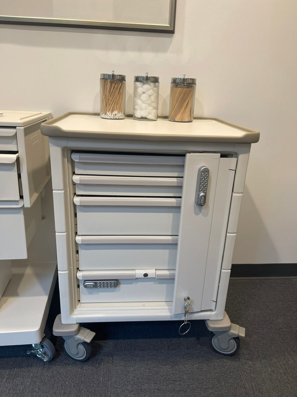 Cabinet - Herman Miller Healthcare Supply Cabinet on wheels w/locking (27inL x 211/2in W x 36in H)