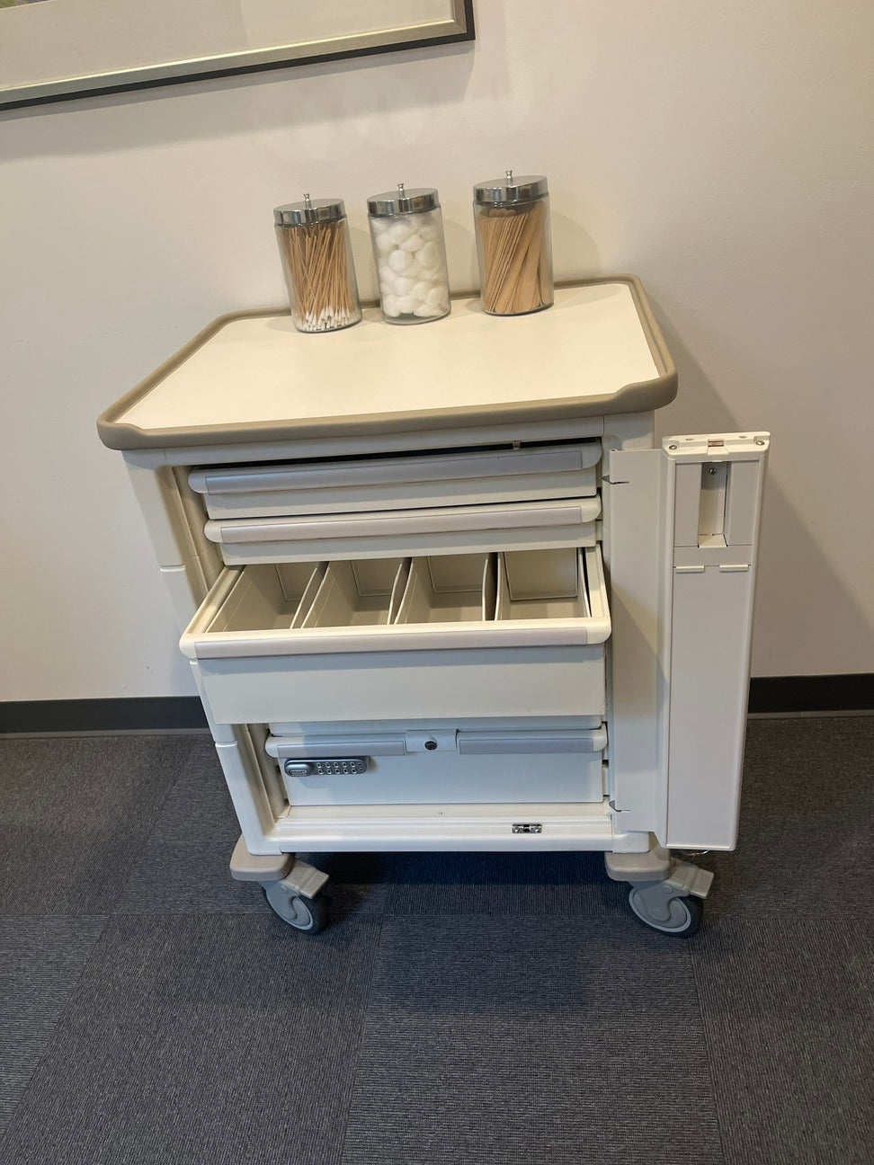 Cabinet - Herman Miller Healthcare Supply Cabinet on wheels w/locking (27inL x 211/2in W x 36in H)