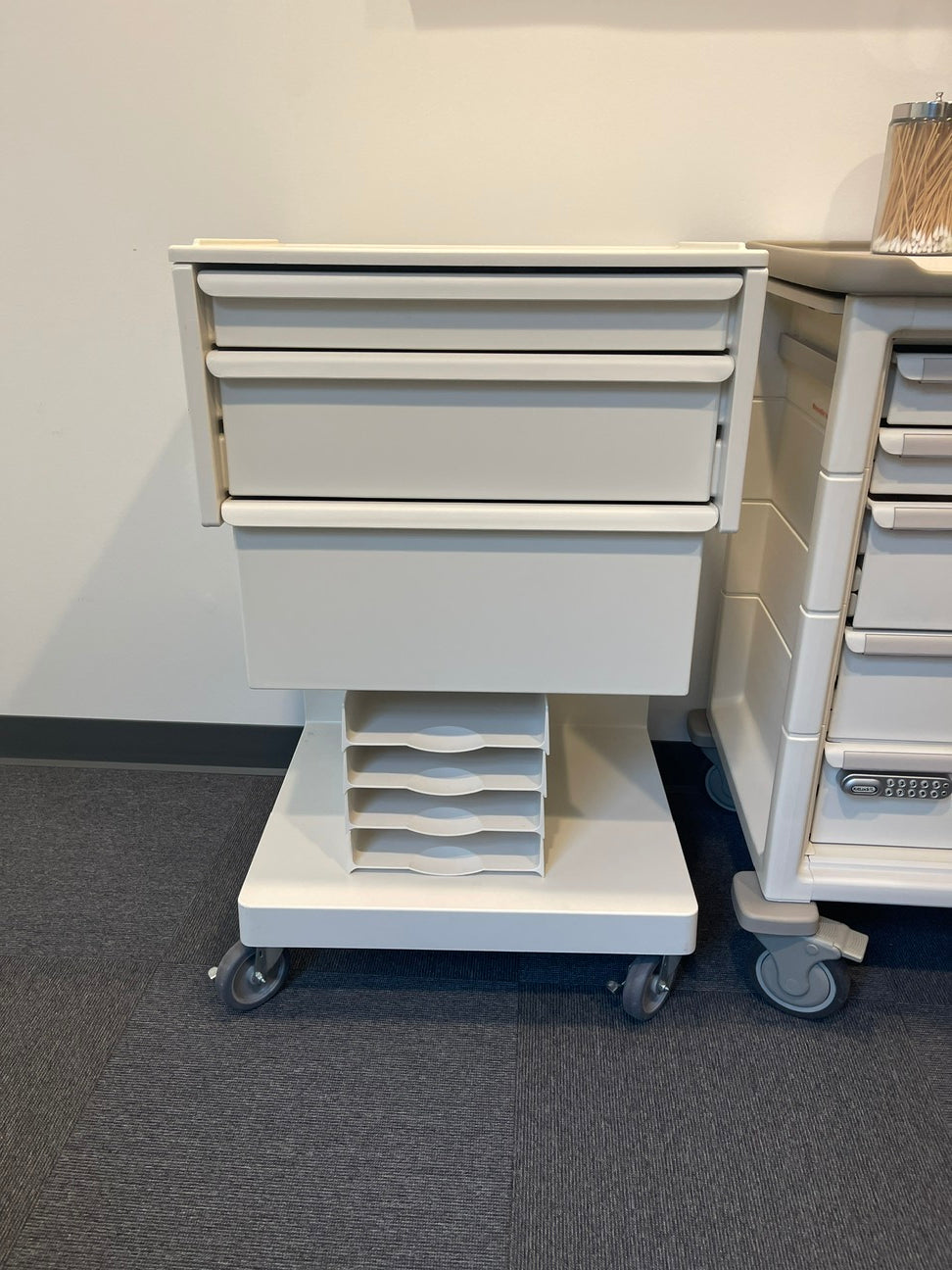 Cabinet - Herman Miller Healthcare supply cart with wheels  (22inL x 211/2in W x 36in H)