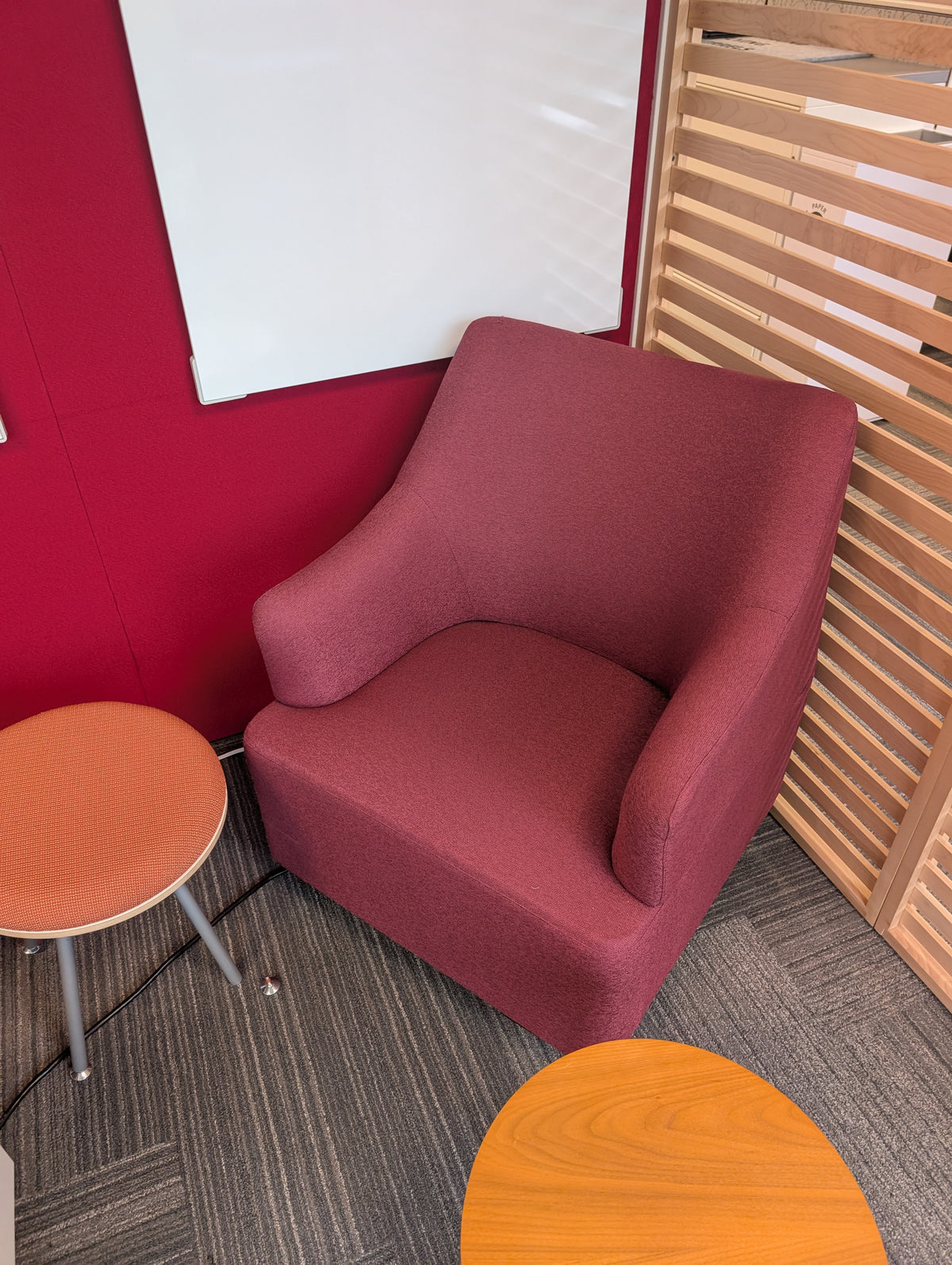 Lounge Chair - Maroon