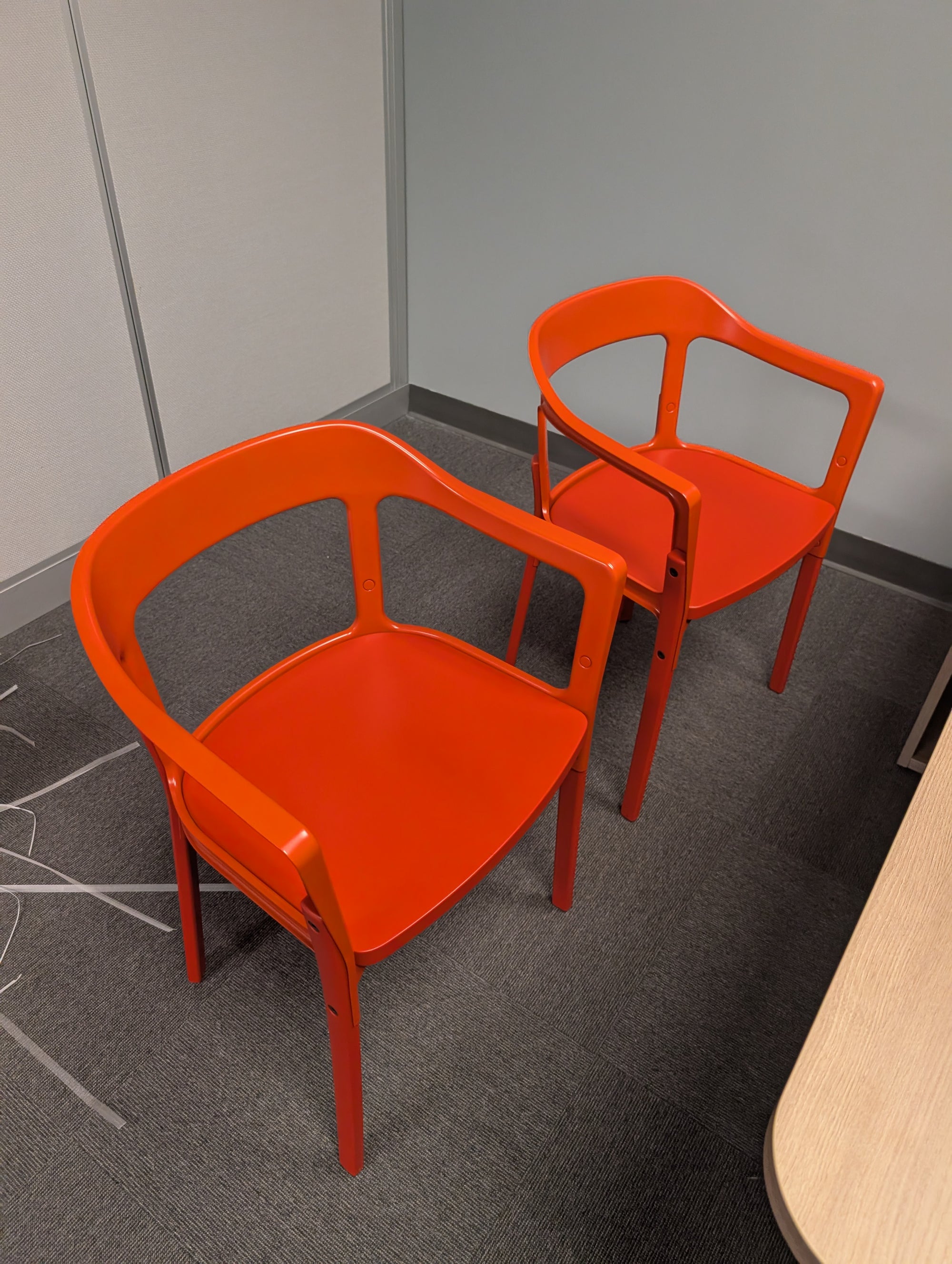 Side Chair - Steelwood - metal - red