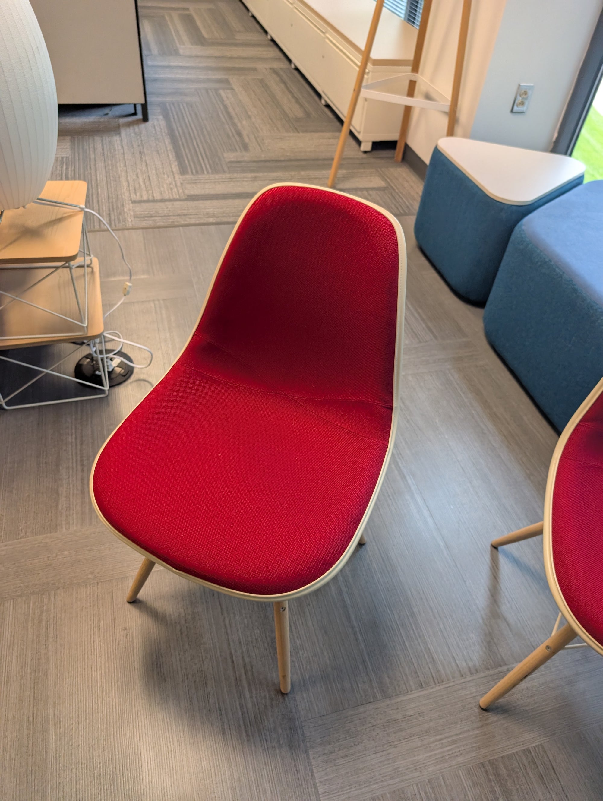 Side Chair - eames - red - fabric